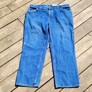 Carhartt FR Fire Resistant Dark Blue Denim Jean Pants NFPA Mens Size 42x32